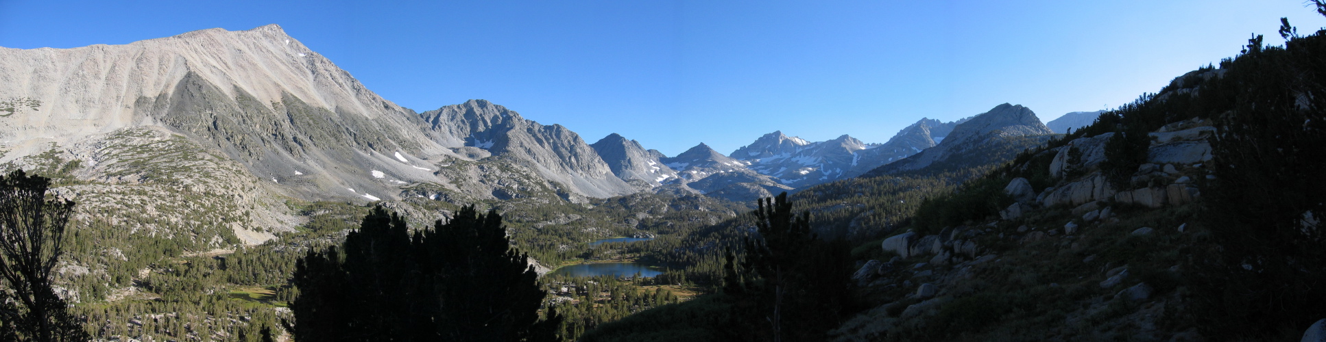 Little Lakes Valley Panorama 3 from Mono Pass Trail (10,600ft)