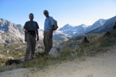 Bill and David on the Mono Pass Trail.