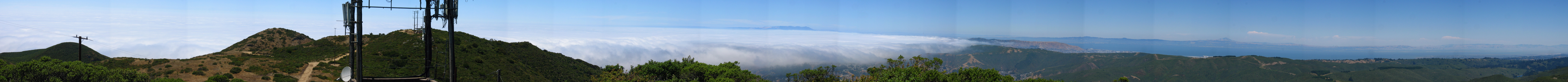 Montara Mountain southwest to east panorama. (1890ft)