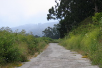 Climbing San Pedro Mtn. Road from Pacifica. (250ft)