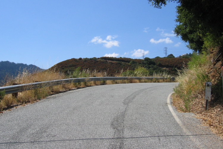 Climbing Montevina Rd. (1560ft)