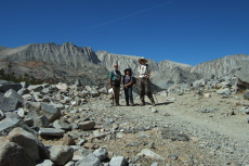 Frank, Stella, and Bill at Morgan Pass (11100ft)