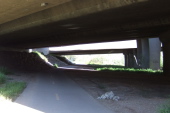 Coyote Creek Trail crossing under US101 and CA85.
