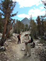 Frank and David head up the Morgan Pass trail.