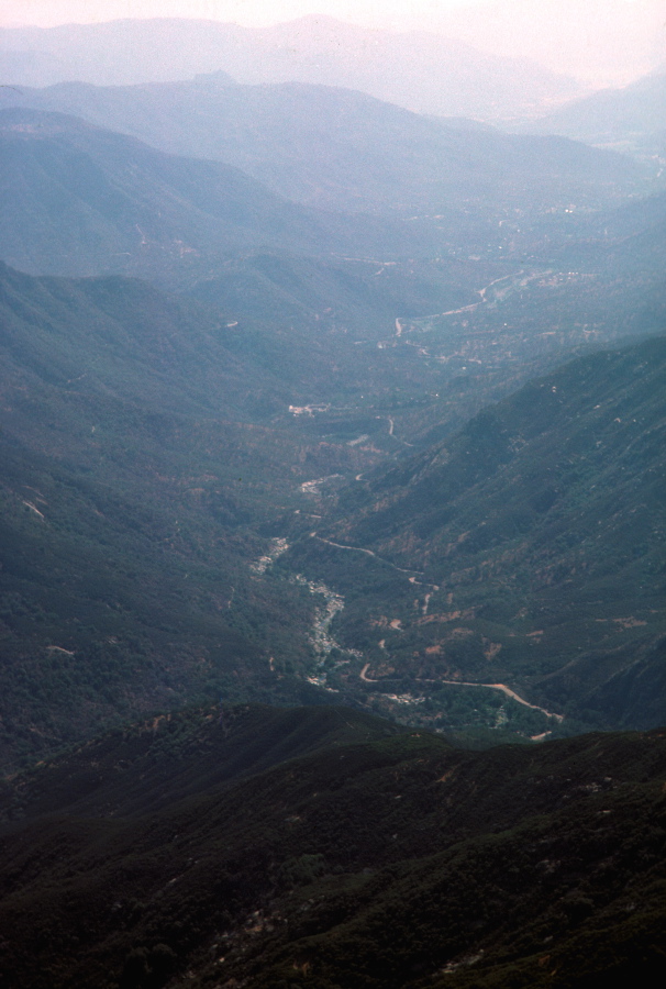 View west of Kaweah River from Moro Rock