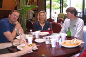 Michael, Laura, and Ed at Dharma's.