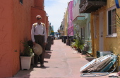 Back alley of the Venetian Hotel, Capitola