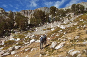 Frank and Stella press up to the end of the valley.