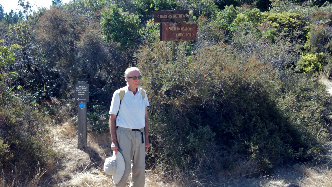 David at trail to Barth's Retreat