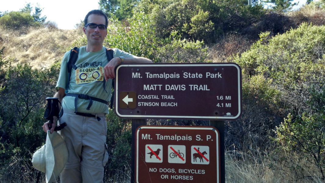 Bill at the end of the hike