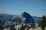 Half Dome from the summit of Mount Watkins
