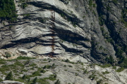 The narrows of Tenaya Canyon, directly below