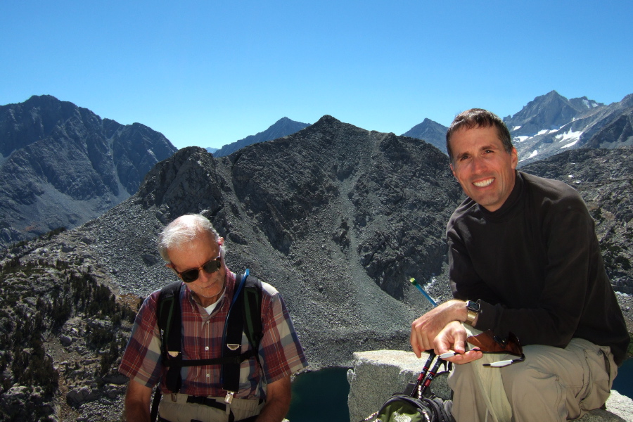 David and Bill on the Mono Pass Trail.