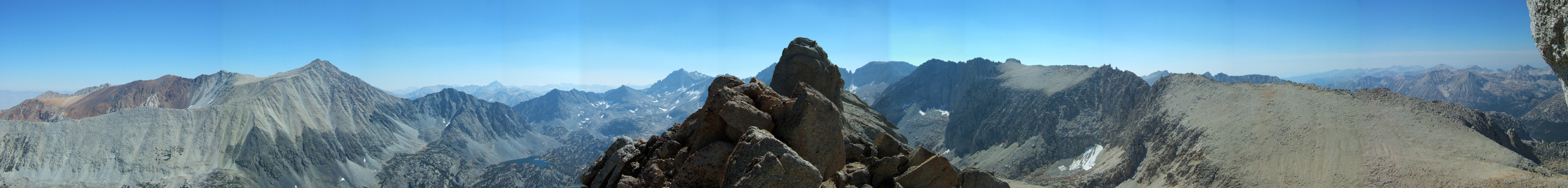 Panorama to the south of Mt. Starr, taken from south summit