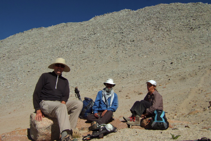 Bill, Frank, and Stella are happy to be done with Mt. Starr.