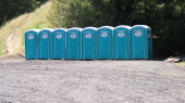 Portapotties for the Sequoia Century at the Saratoga Summit Fire Station (2570ft)