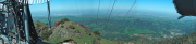 North Peak panorama to the northeast, through all the guy-wires