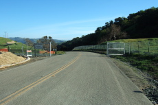 Southern gate on Calaveras Road