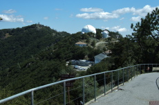 Observatory domes and Copernicus Peak from Mount Hamilton
