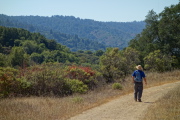 Ron walks down the Old Mine Trail.