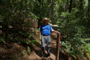 Ron Bobb at the Redwood Trail and Rock Springs Trail junction