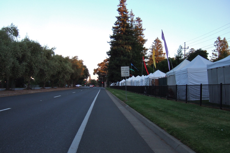 Los Altos Art and Wine Festival tents