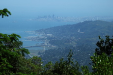 Southern Marin and San Francisco from the East Peak picnic area