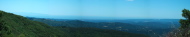 Santa Cruz and Monterey Bay Panorama from Mt. Umunhum Road