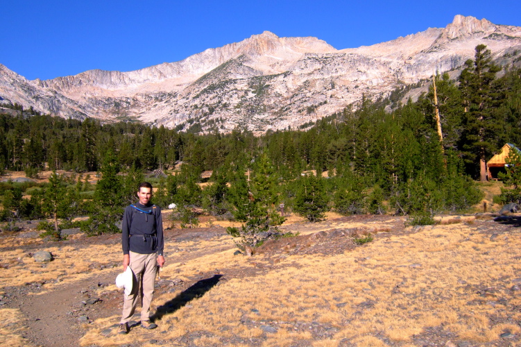 Bill on the trail near the Carnegie Institute hut.