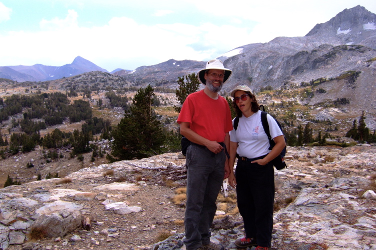 Frank and Stella in the Hall Reserve valley.