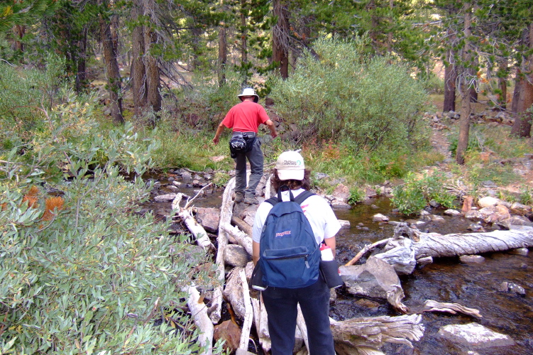 Crossing of Lee Vining Creek.