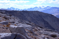 High peaks in the Lyell/McClure range from the southeast ridge of Mt. Conness.