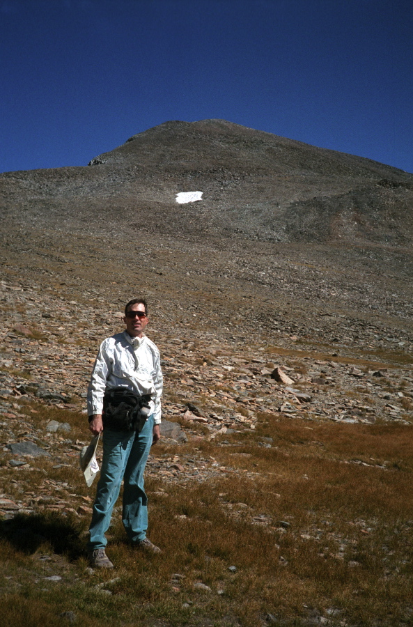 Bill on the way down from the summit.