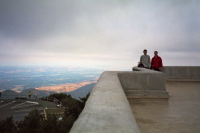 Bill and Chris on the newly-opened Mt. Diablo observation deck.