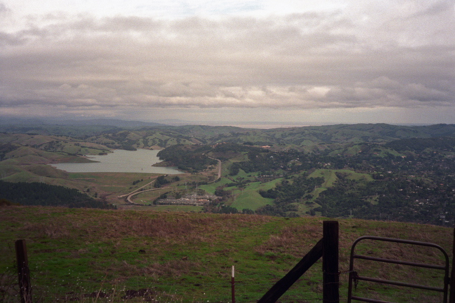 Briones Reservoir from Vollmer Peak