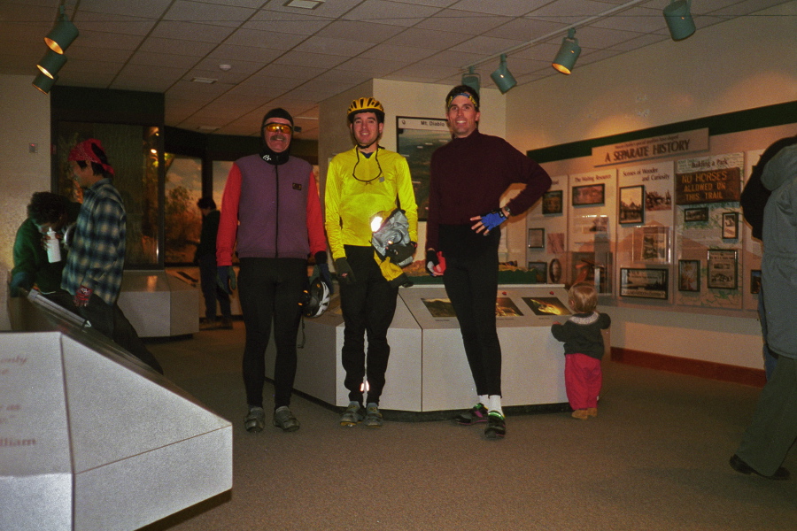 Ron, Zach, and Bill at the Mt. Diablo Summit Visitors Center