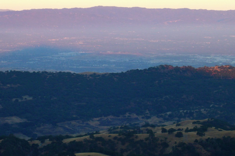The Shadow of Mt. Hamilton over San Jose.