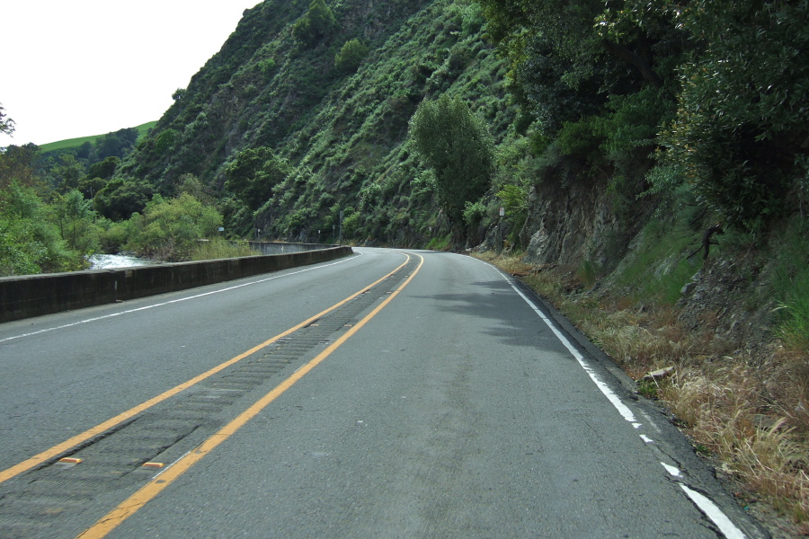 Another narrow section of road