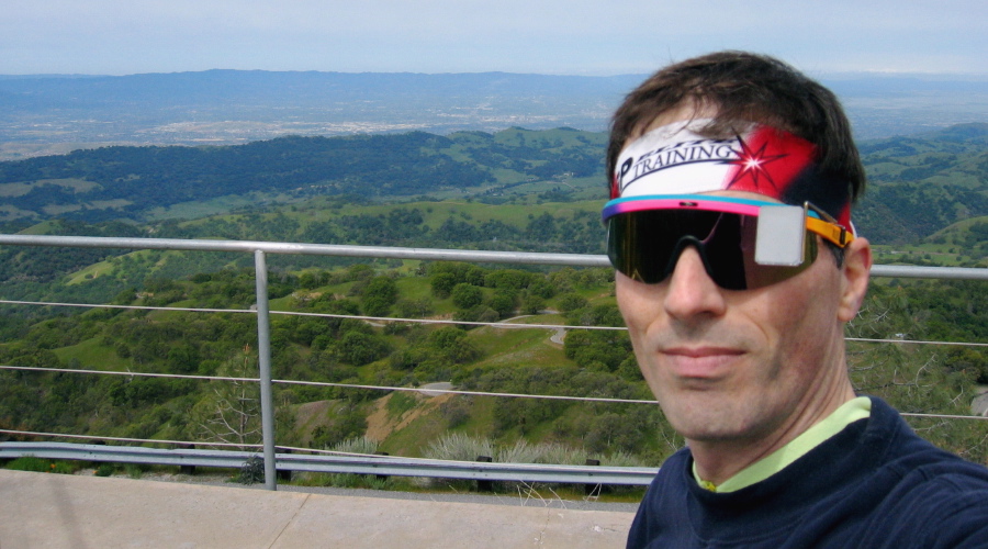 Bill at the Mt. Hamilton Bench