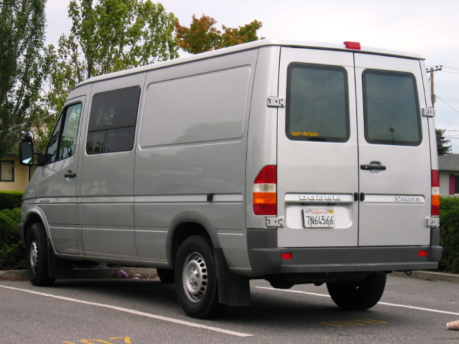 Sprinter van (rear and left side)