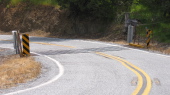 Cattle grate 2/3 of the way down the east side of Mt. Hamilton