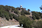 The long-shuttered forest service fire lookout on Copernicus Peak.