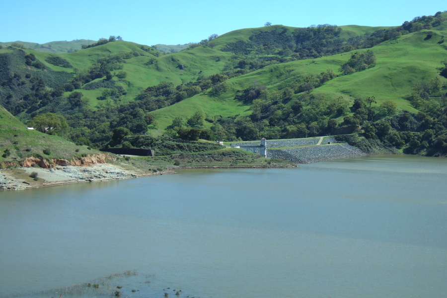Calaveras Reservoir is not completely full.