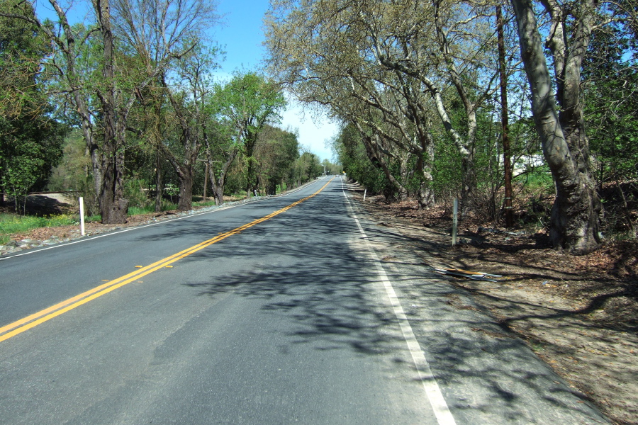 Northbound on Pleasanton-Sunol Rd.