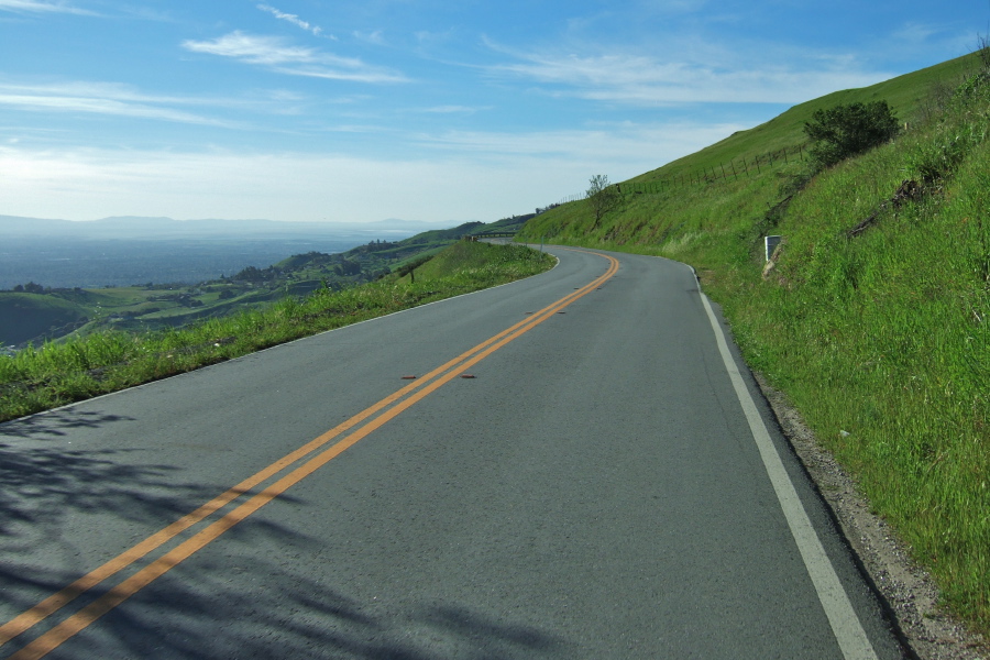 Starting down the last descent into San Jose