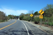 Crossing the railroad tracks on Pleasanton-Sunol Rd.