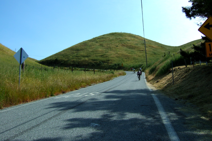 Climbing the Calaveras Wall.