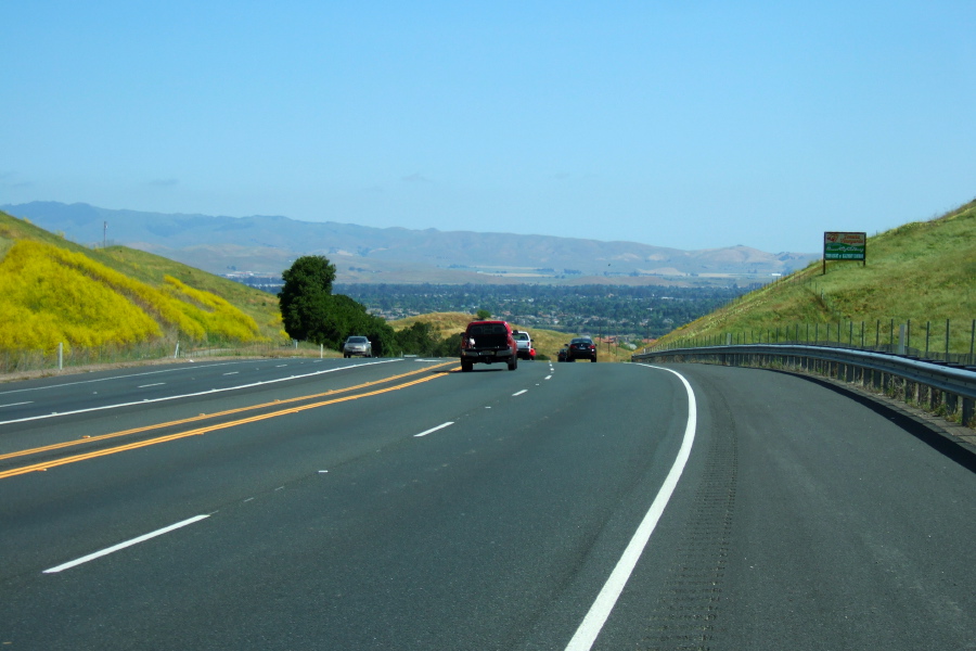 Crossing Pigeon Pass into Livermore.