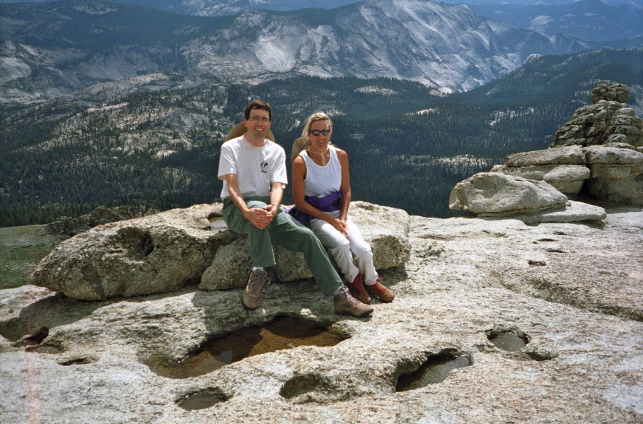 Bill and Laura on Mt. Hoffman.