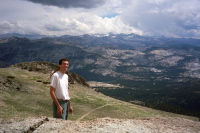Bill on the summit ridge of Mt. Hoffman